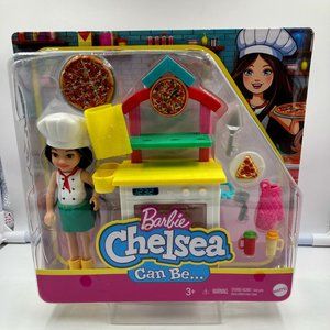 Barbie Chelsea Can Be Brunette Doll & Pizza Chef Playset